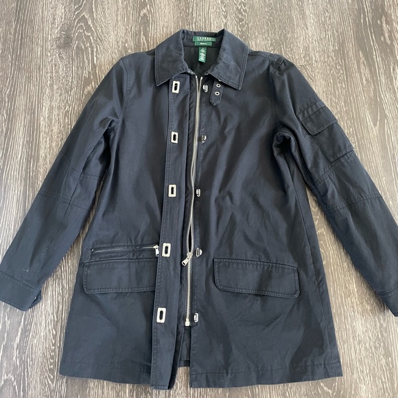 Ralph Lauren  Exclusive Black Coat Medium - Picture 5 of 14